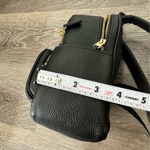 Coach Black Mini Leather Court Backpack - Picture 3 of 10